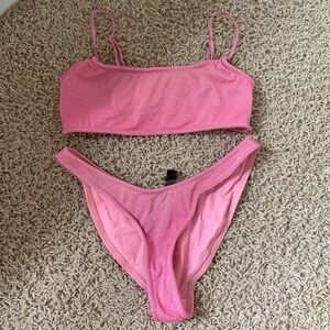 Triangl sparkly pink bikini